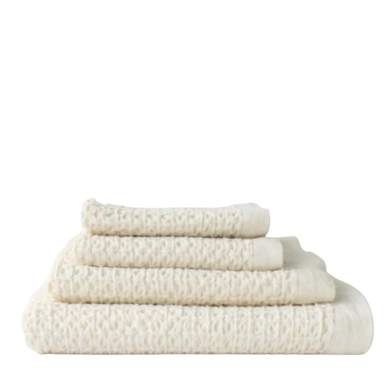 Brera Organic Waffle Towel - Cream