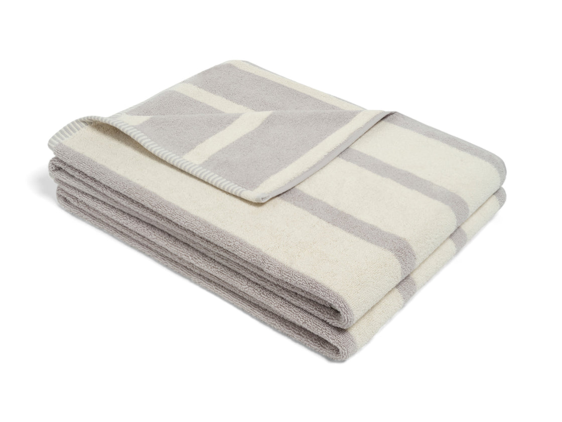 Bath Towel Butter & Stone Bold Stripe