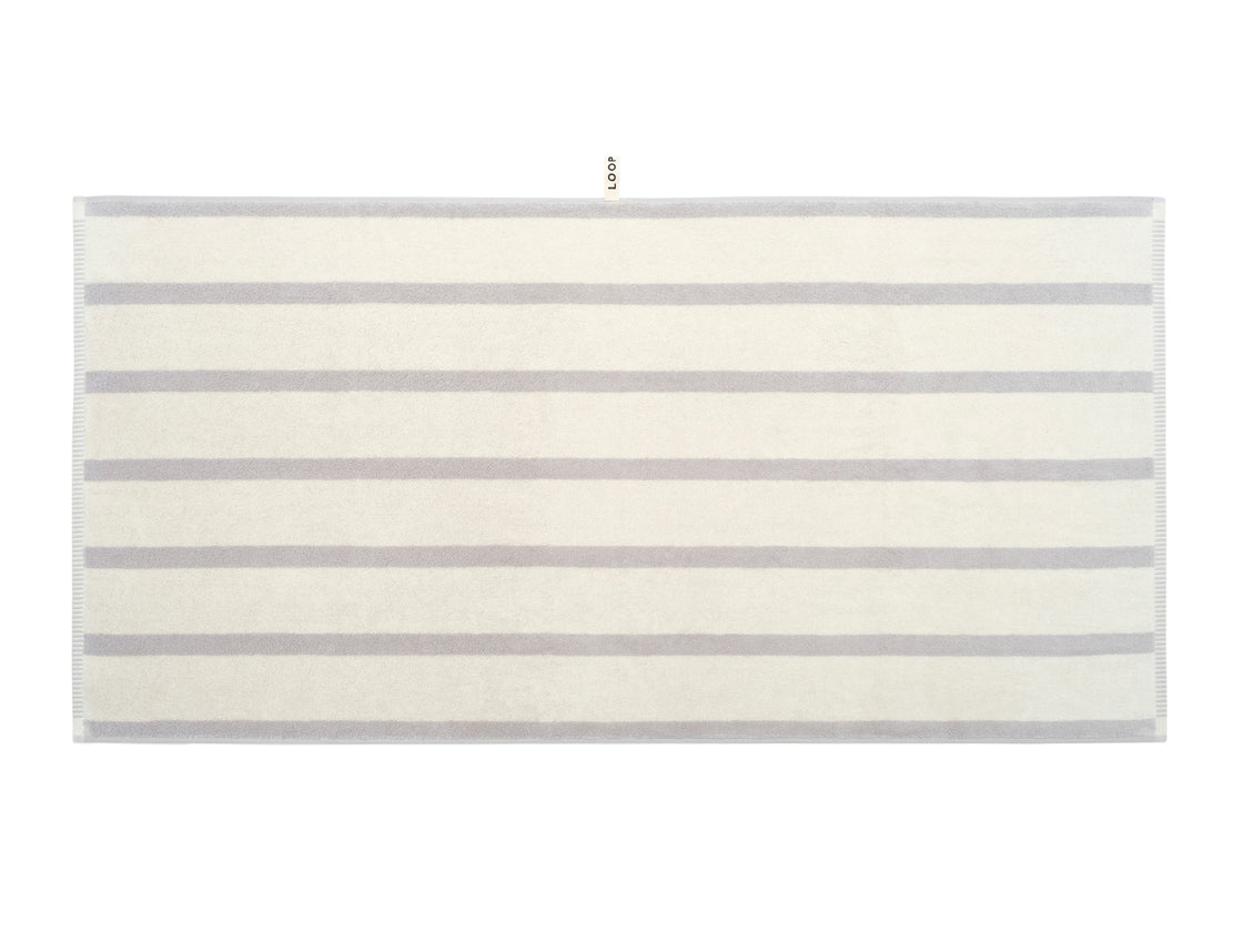 Bath Towel Butter & Stone Bold Stripe