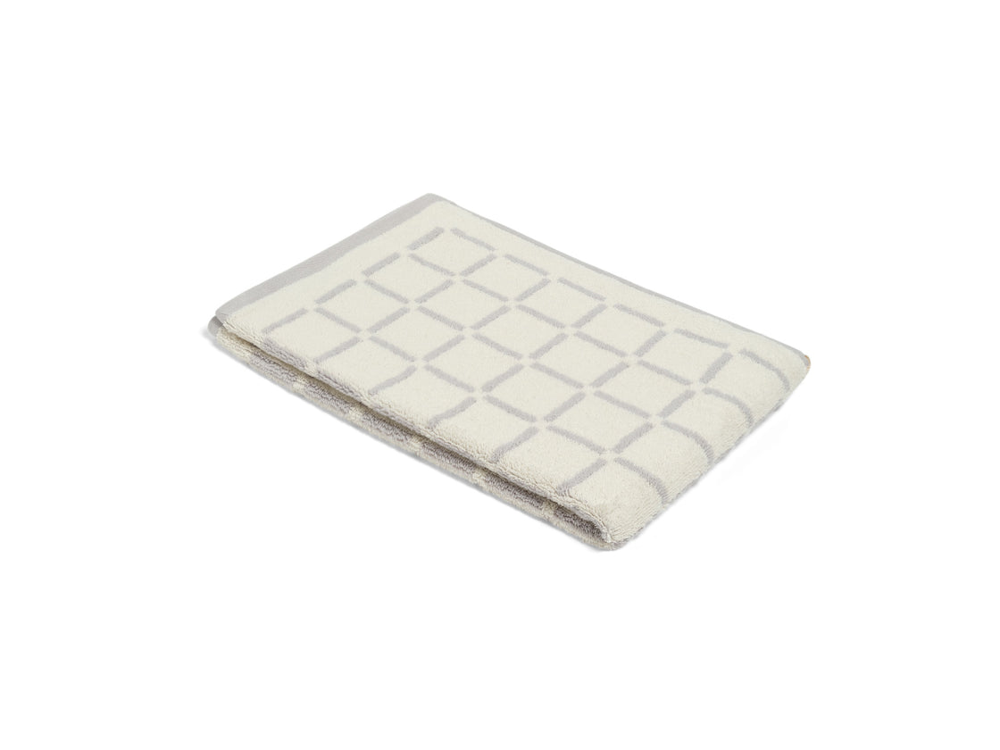 Hand Towel Butter Stone Grid