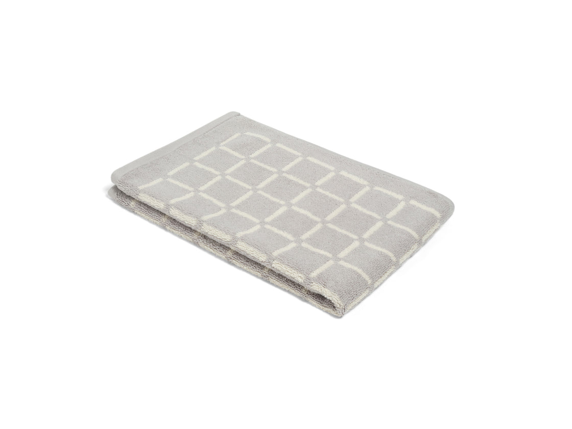 Hand Towel Butter Stone Grid