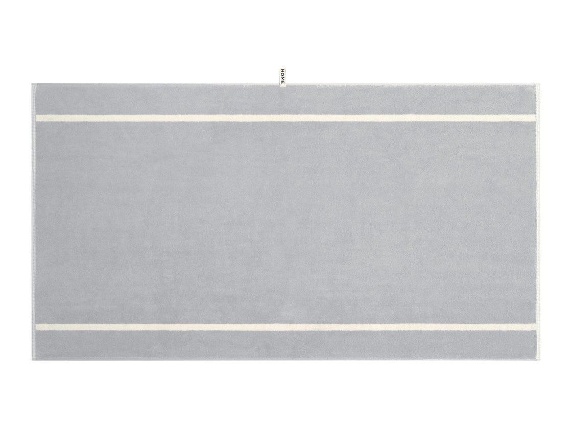Bath Sheet Butter & Stone Dual Stripe