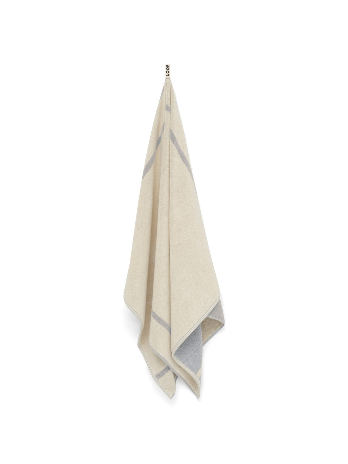 Bath Sheet Butter & Stone Dual Stripe
