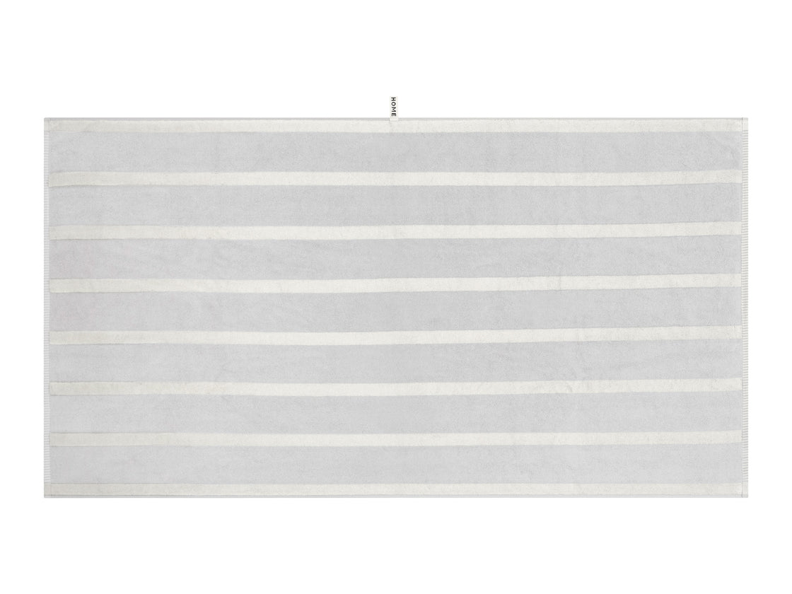Bath Sheet Butter & Stone Bold Stripe