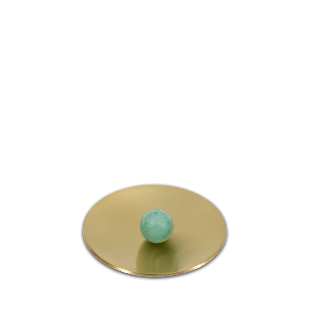 Incense Burner - Green Aventurine crystal