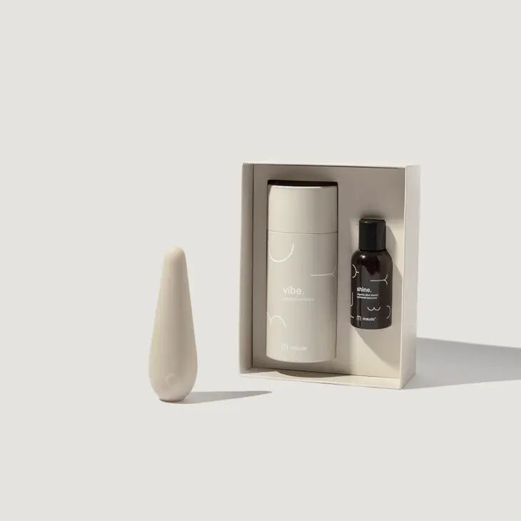 Vibe + Shine - 3-speed Vibrator & Lubricant Gift Set
