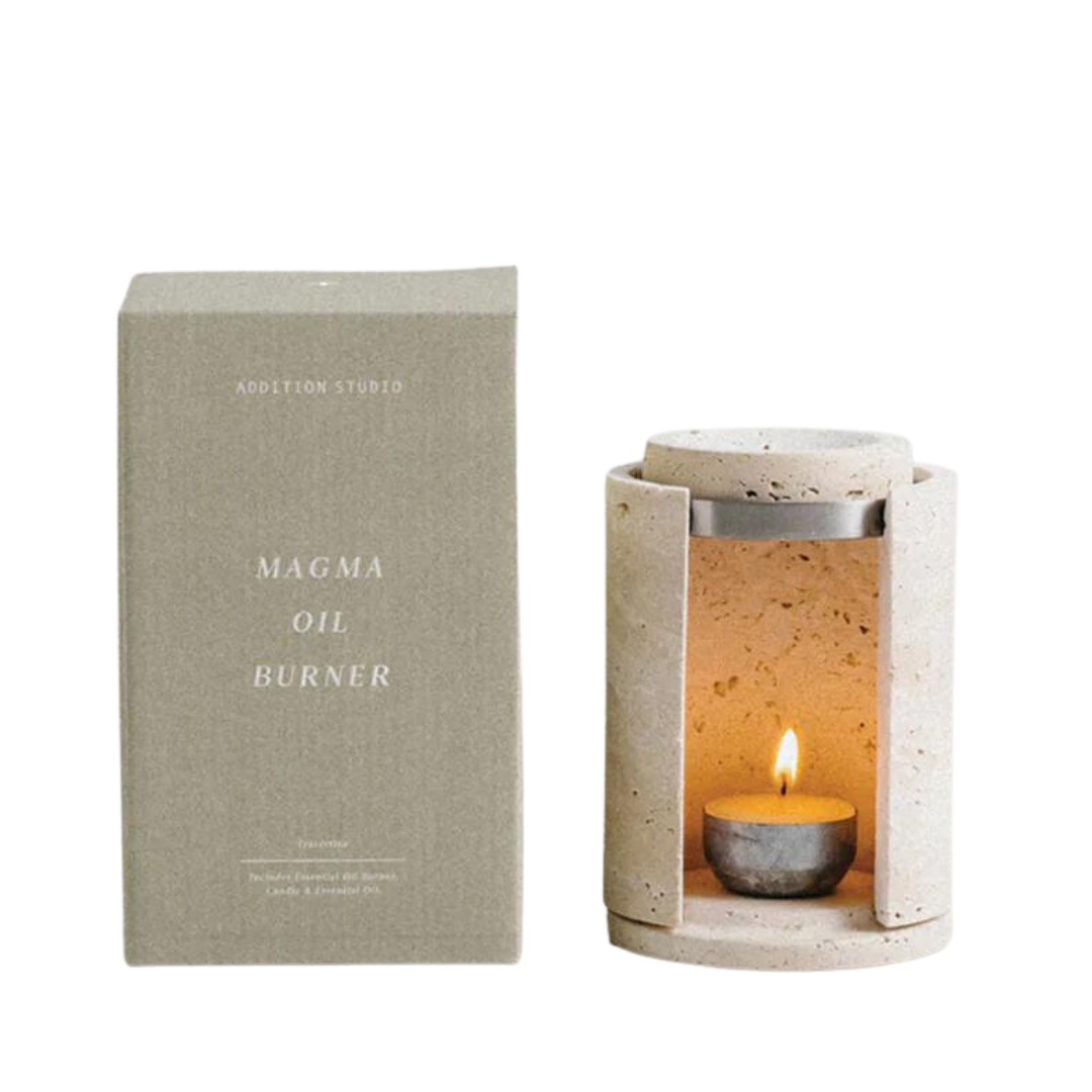 Magma Oil Burner : Travertine