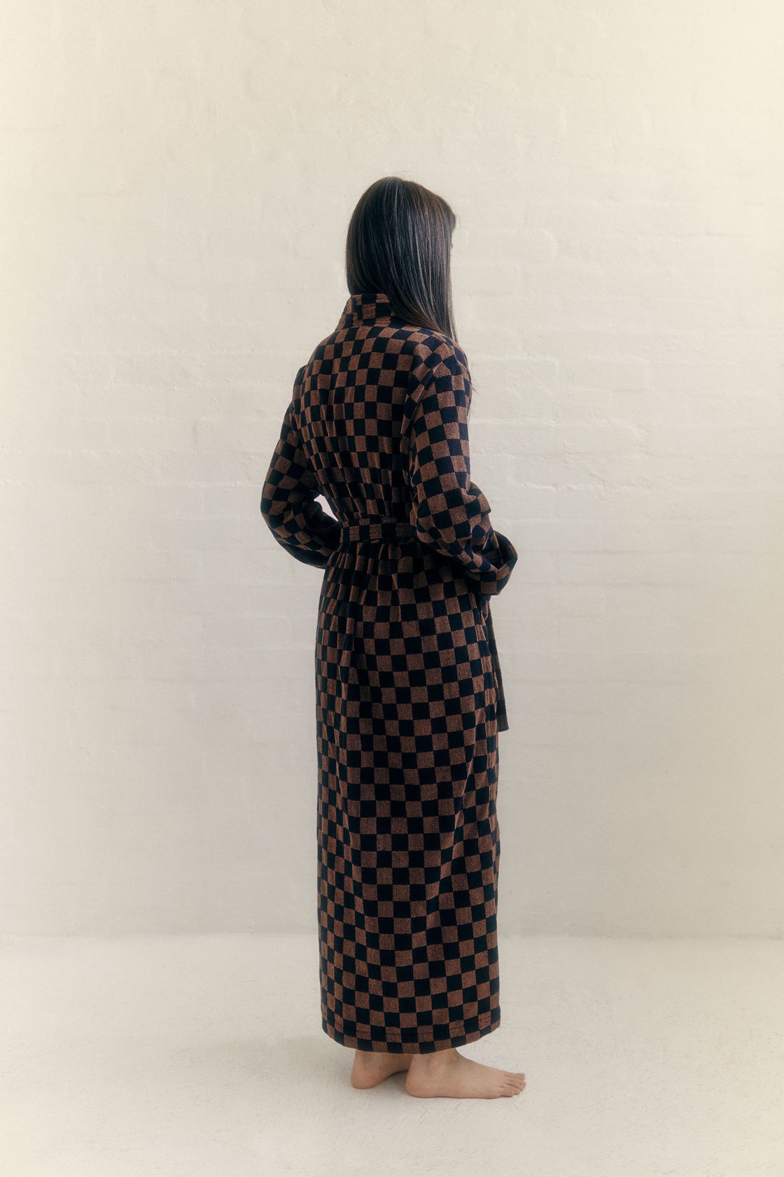 SULIS BATH ROBE - Tabac Noir