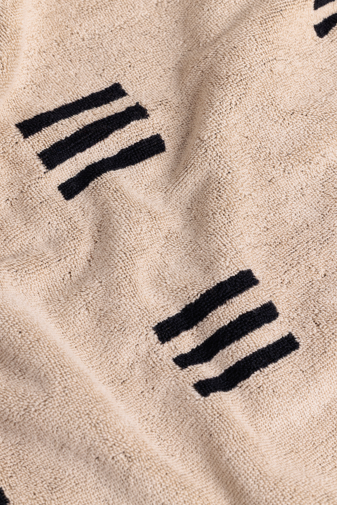 Claremont Organic Cotton (Bath) Towel - Sand & Noir