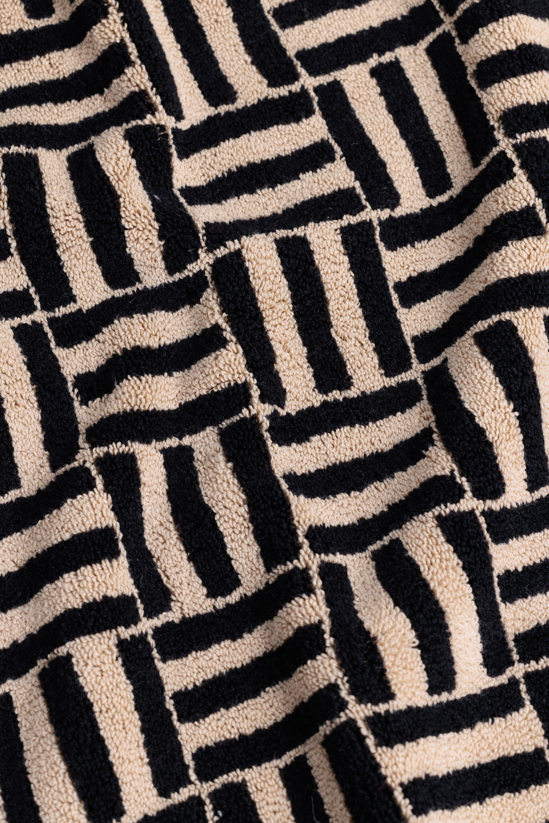 Saroma Organic Cotton (Bath Mat) - Sand & Noir
