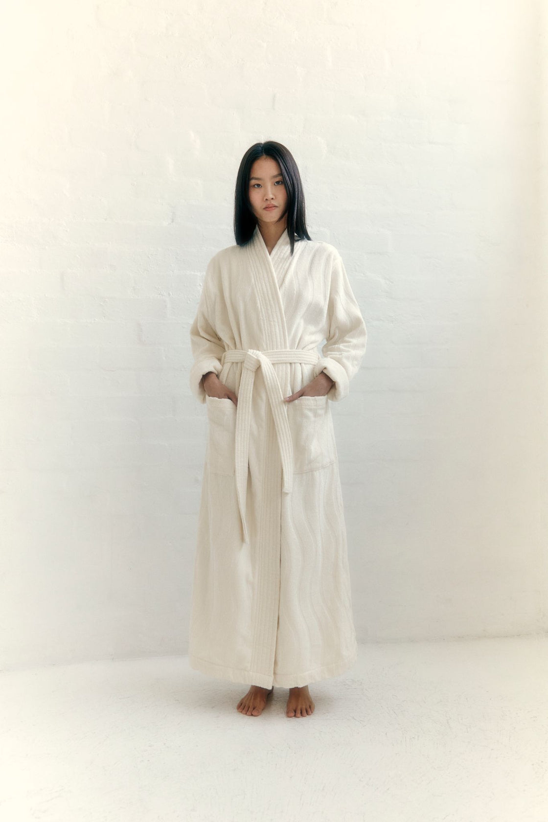 SULIS BATH ROBE - Ivory