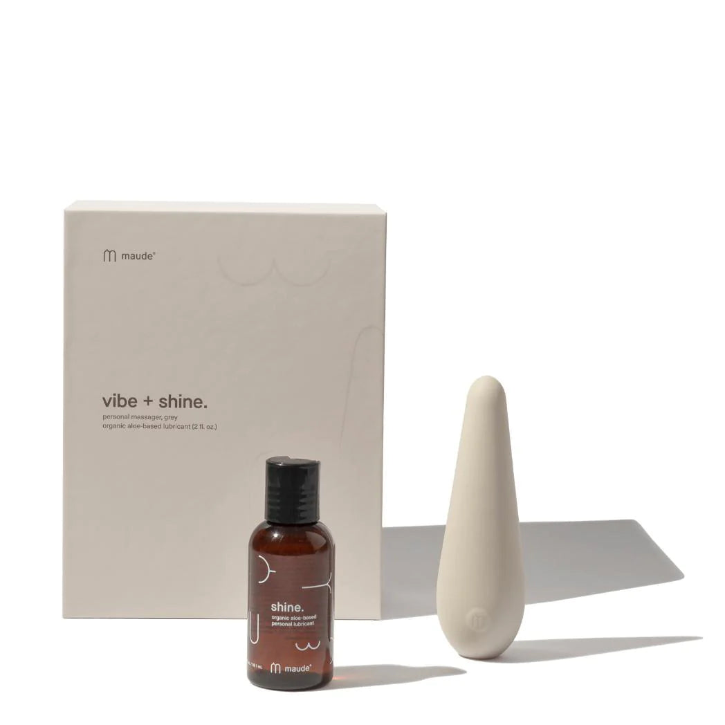 Vibe + Shine - 3-speed Vibrator & Lubricant Gift Set