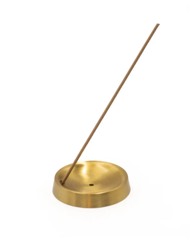 Brass Incense Stand: Round