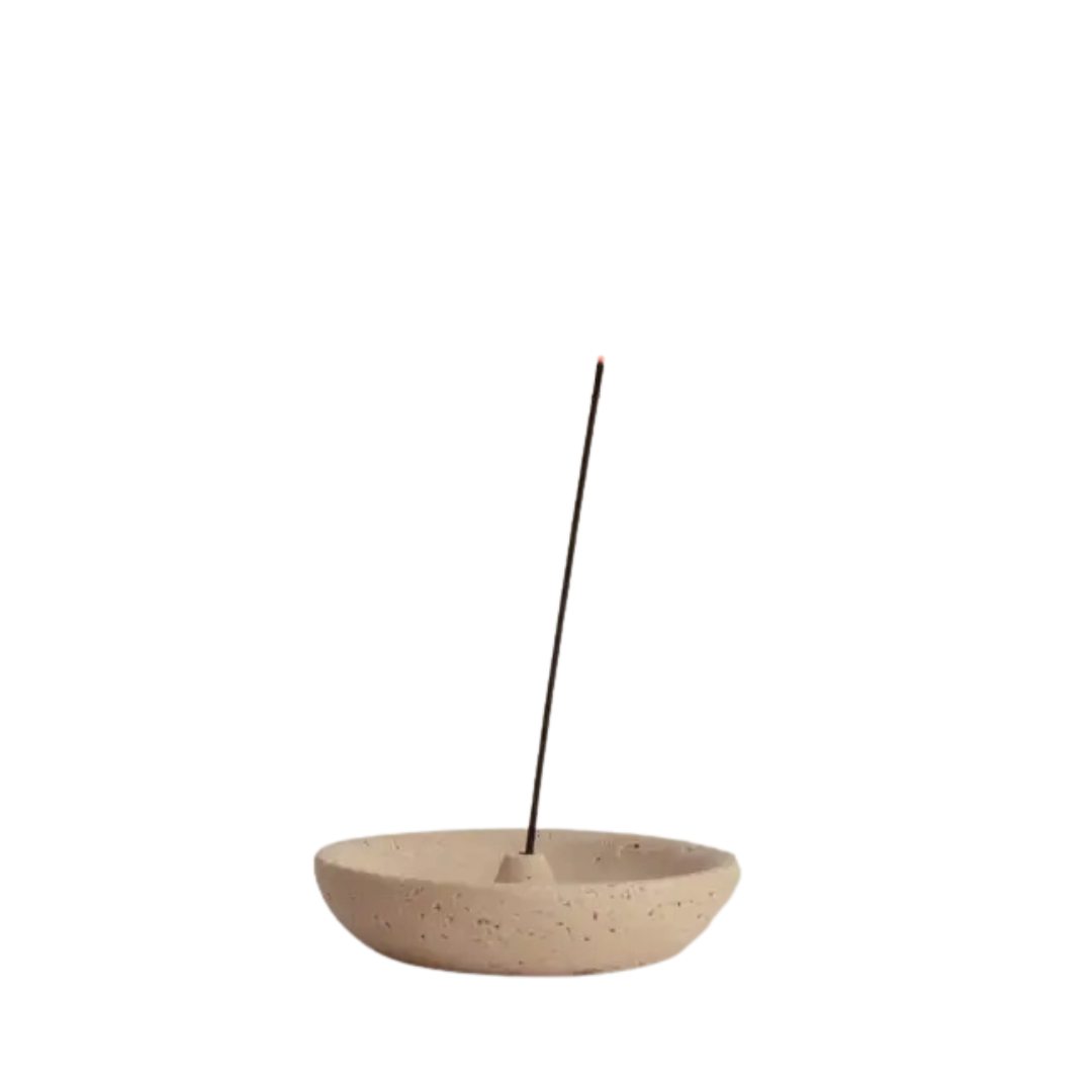 Travertine Incense Holder