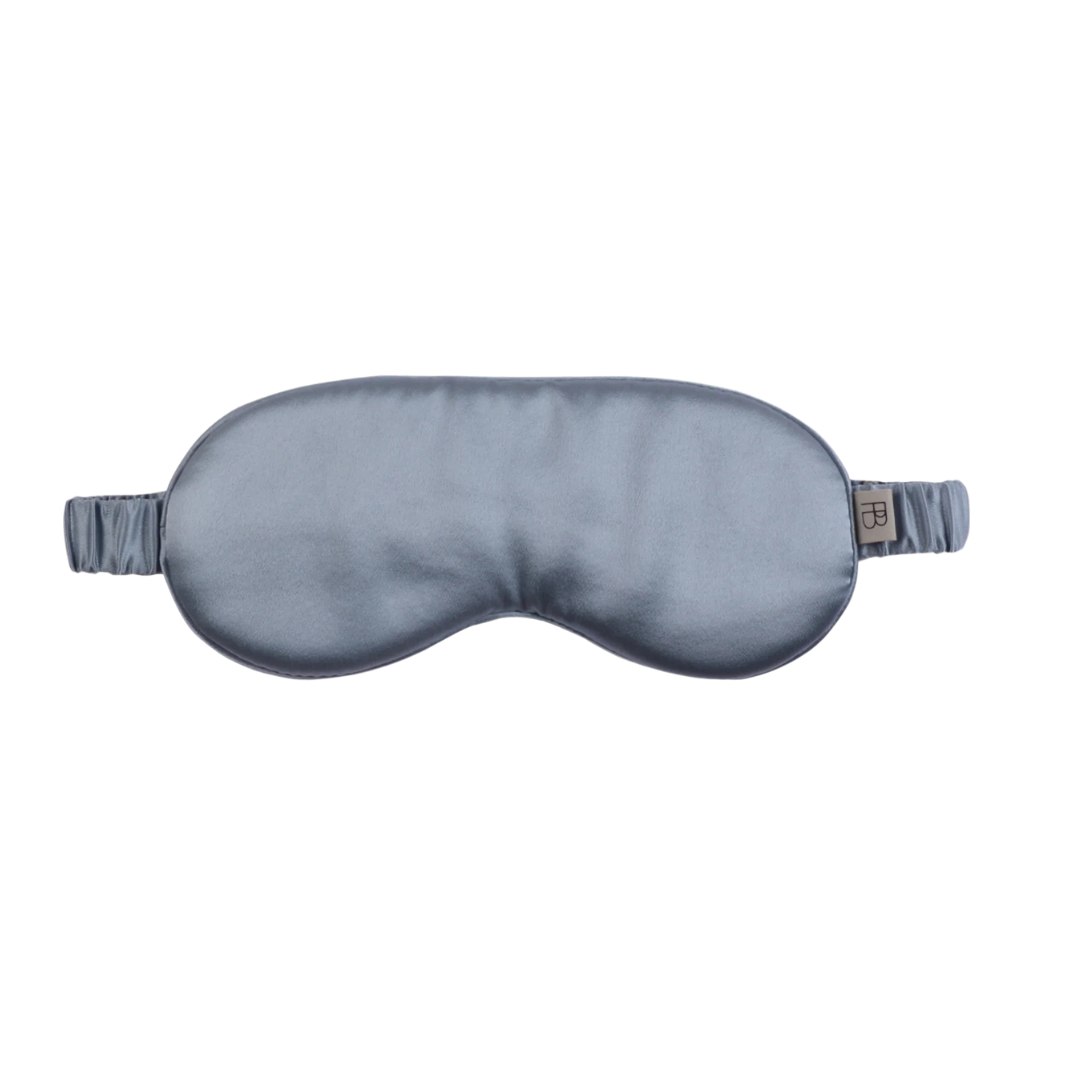 Powder Blue Silk Eye Mask