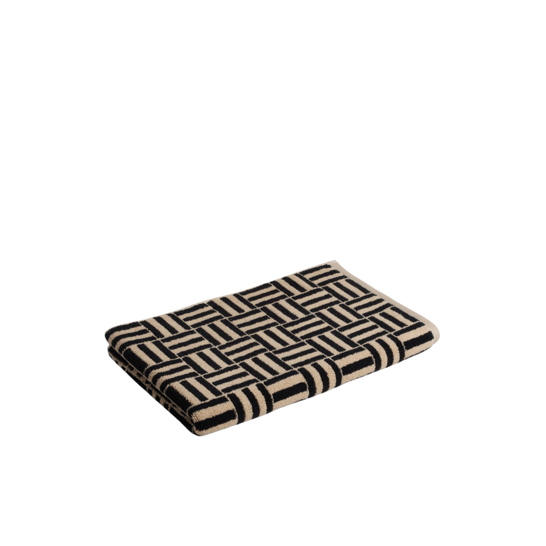 Saroma Organic Cotton (Bath Mat) - Sand & Noir