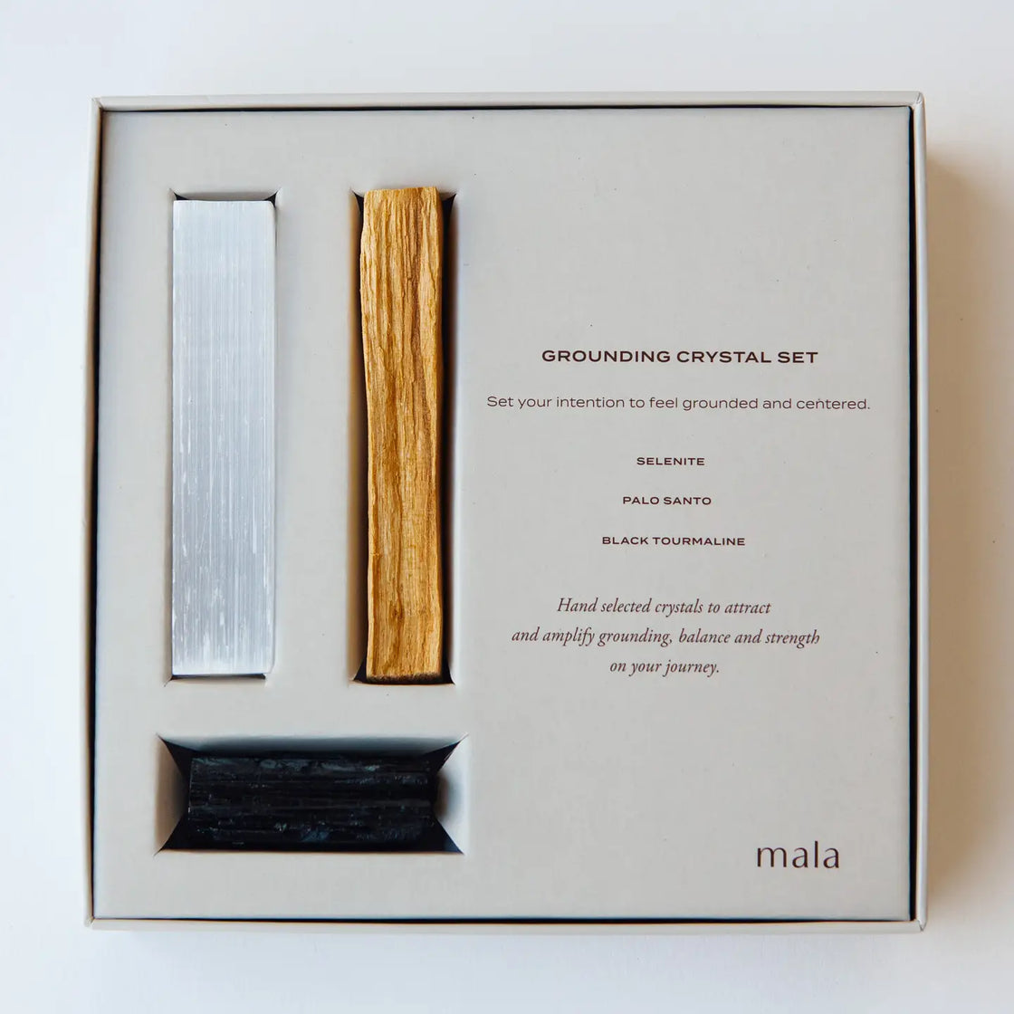 Grounding crystal gift set