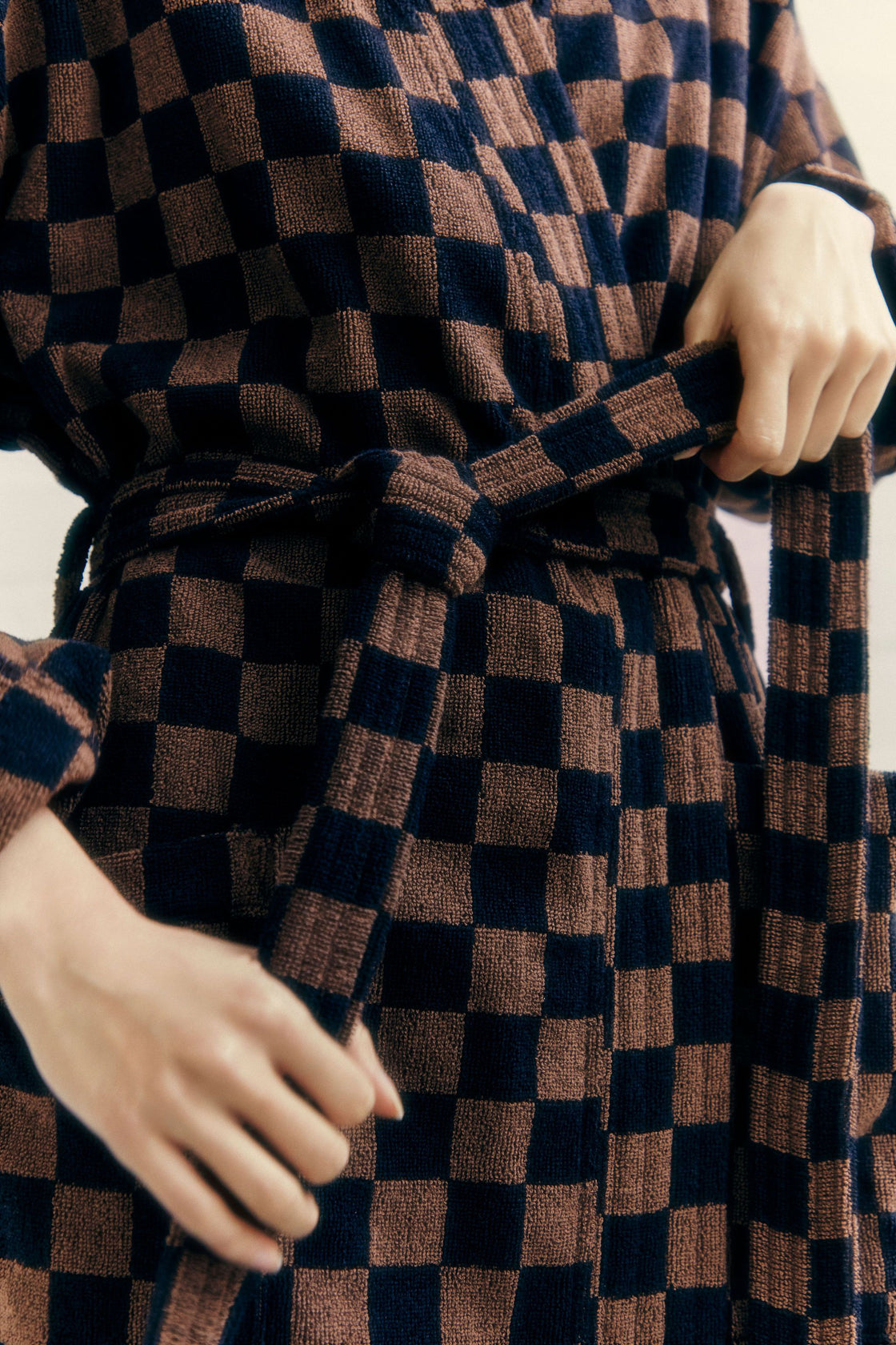 SULIS BATH ROBE - Tabac Noir