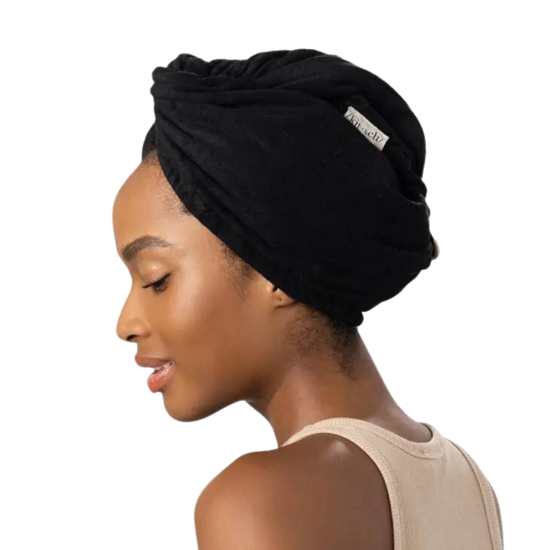 Eco-Friendly Hair Towel - Black