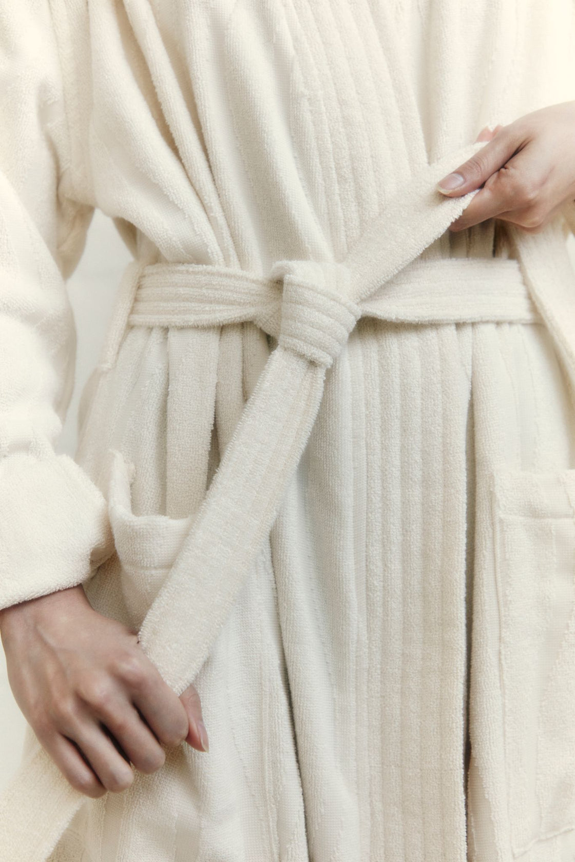SULIS BATH ROBE - Ivory