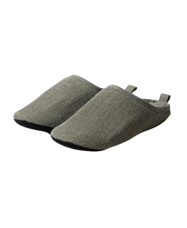 Moku slippers-Olive-thelaborganics-kontex-roomshoes-organiccotton3
