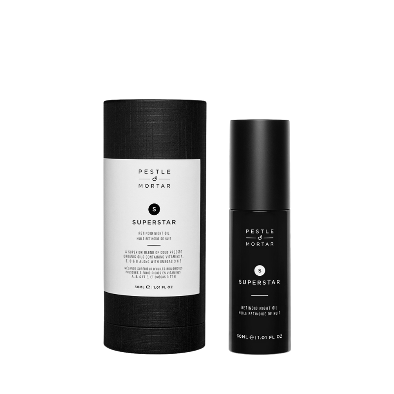 Retinol-Night-Oil-Superstar-pestle&mortar-thelaborganics-australianstockist