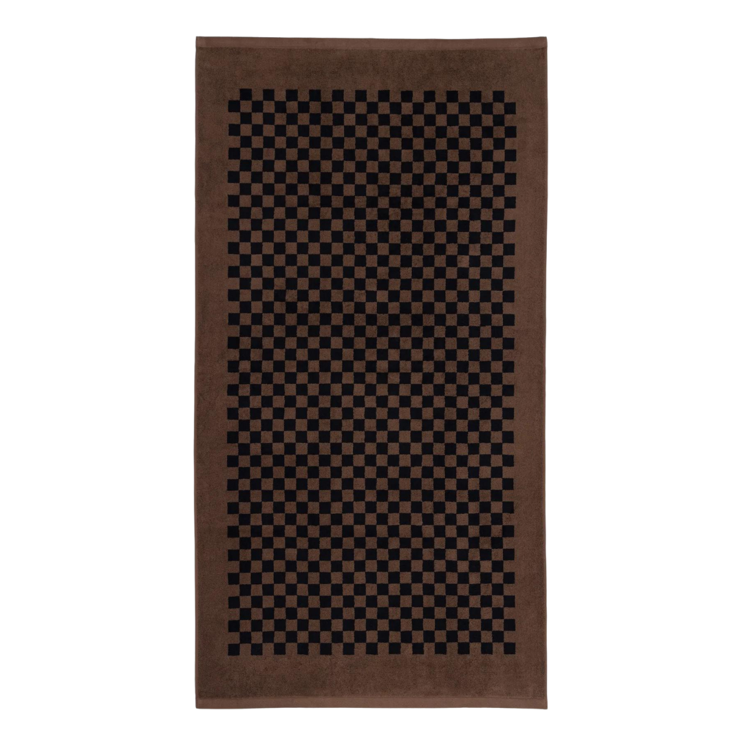 ROMAN ORGANIC COTTON (Pool) TOWEL - TABAC NOIR