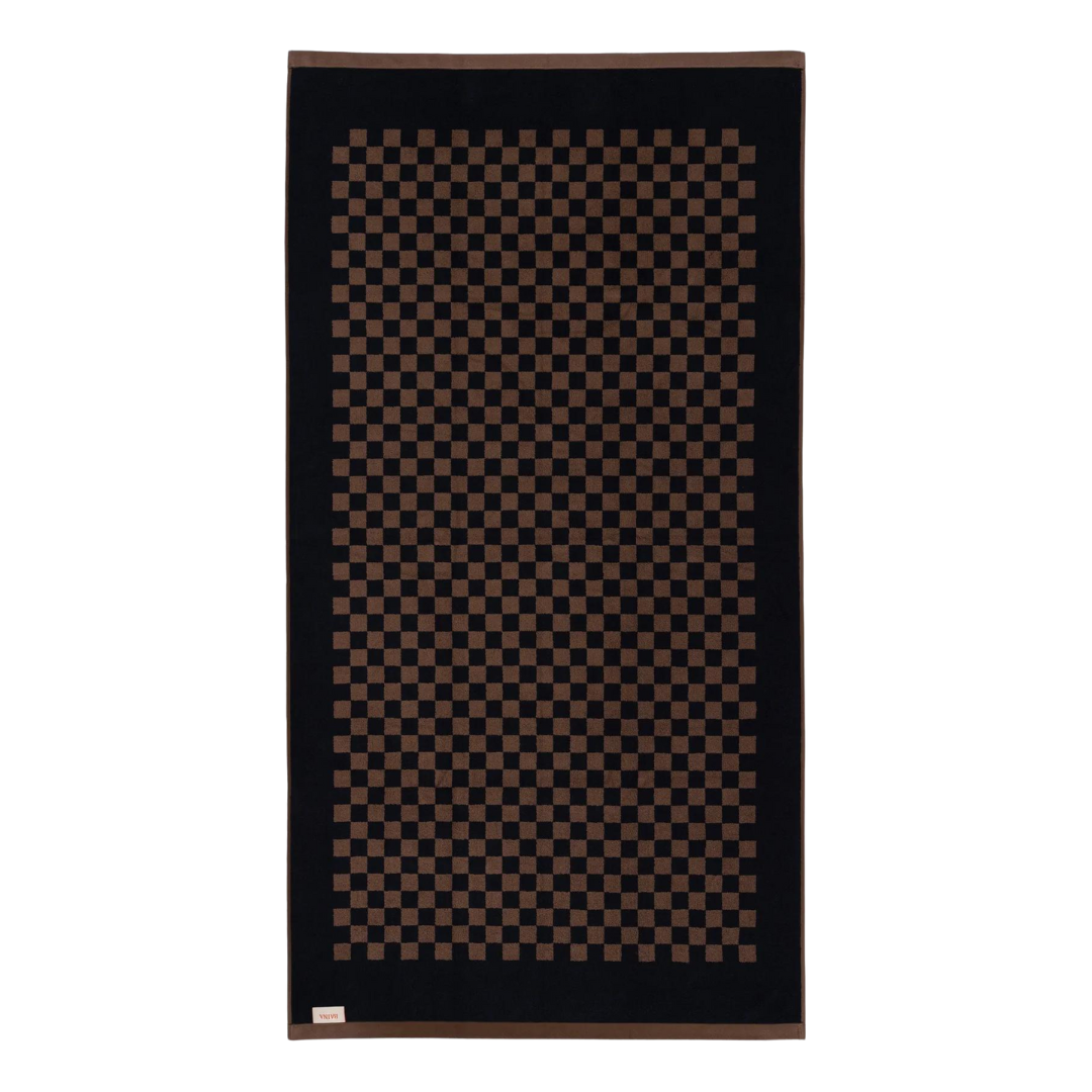 ROMAN ORGANIC COTTON (Pool) TOWEL - TABAC NOIR