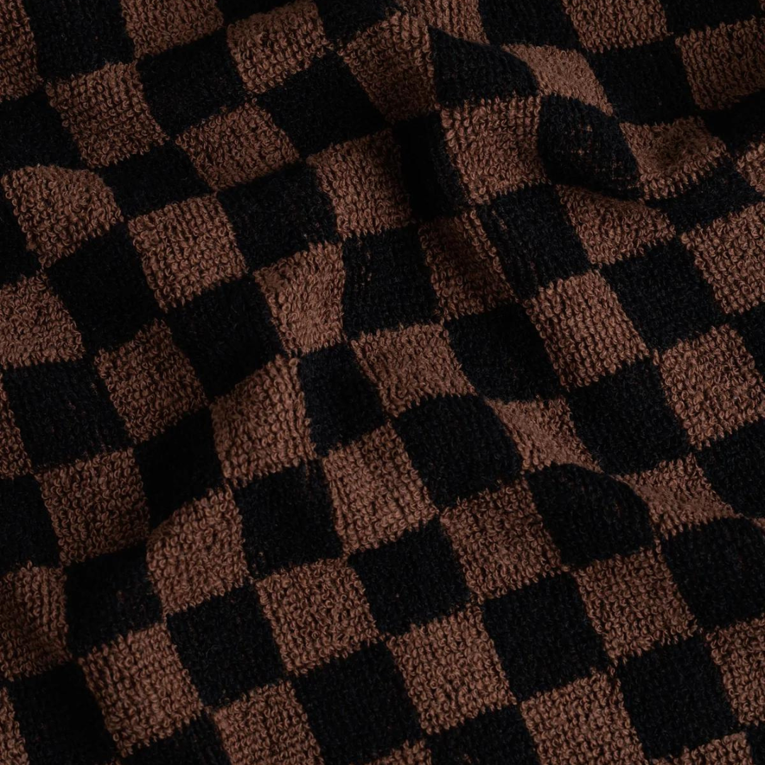 QUILL ORGANIC COTTON FACE CLOTH - Tabac Noir