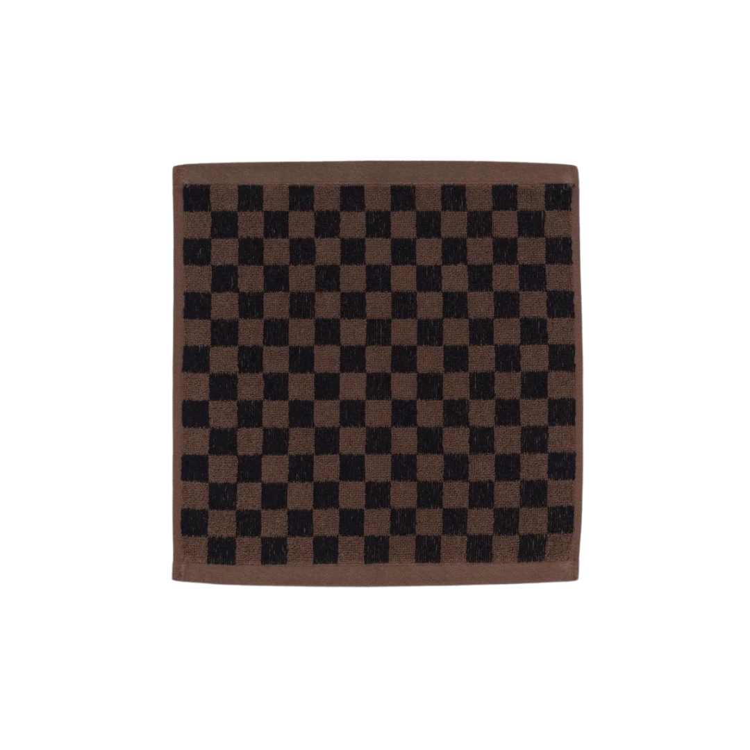 QUILL ORGANIC COTTON FACE CLOTH - Tabac Noir
