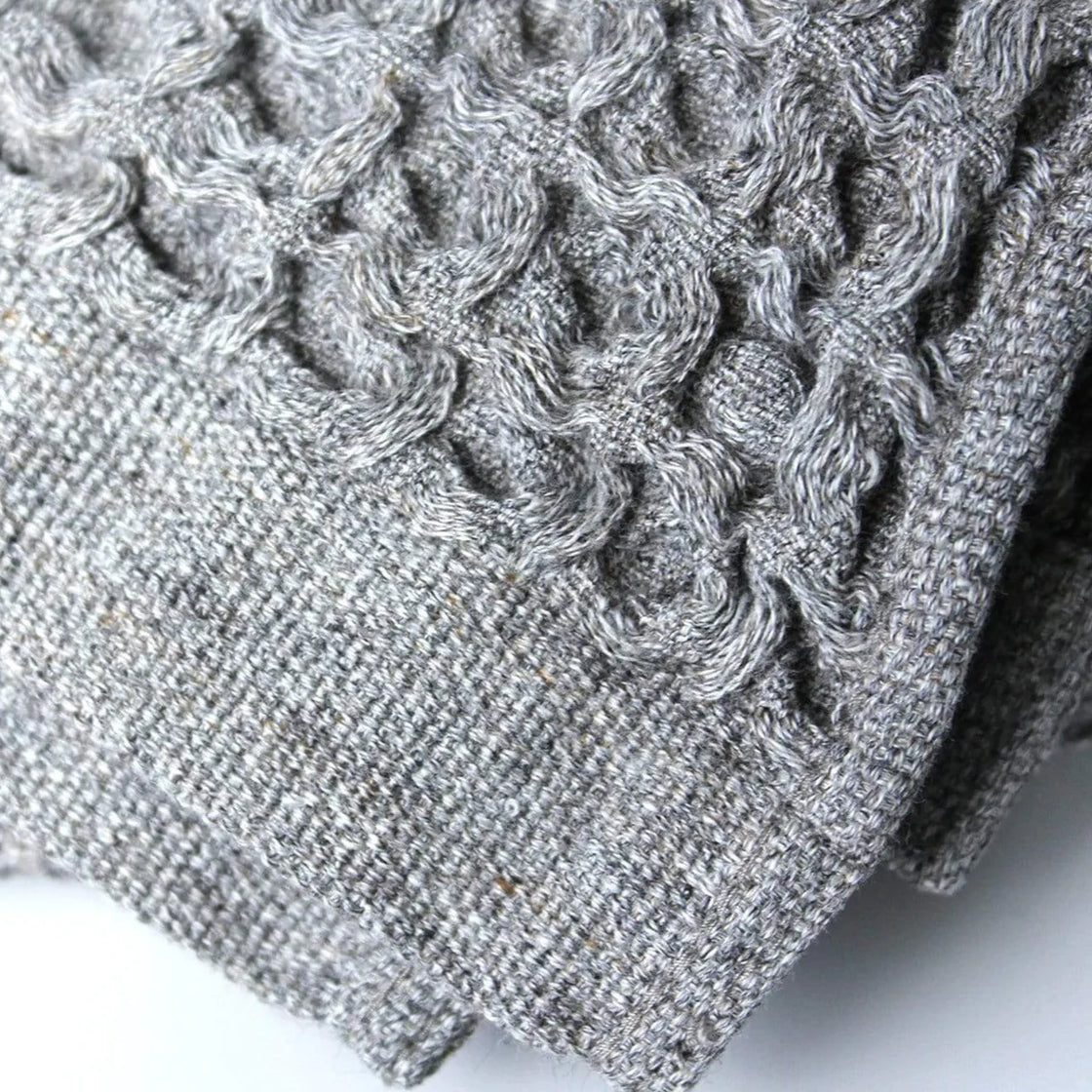 Brera Organic Waffle Towel - Grey