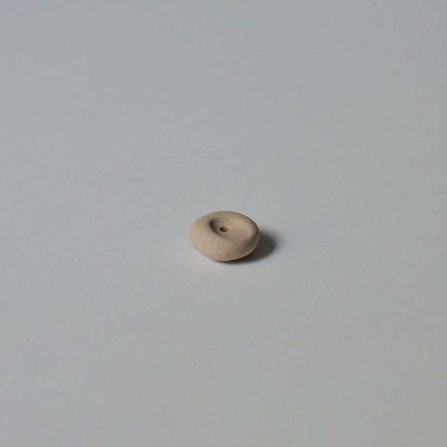 Mini Beige Ceramic Pebble Incense Holder